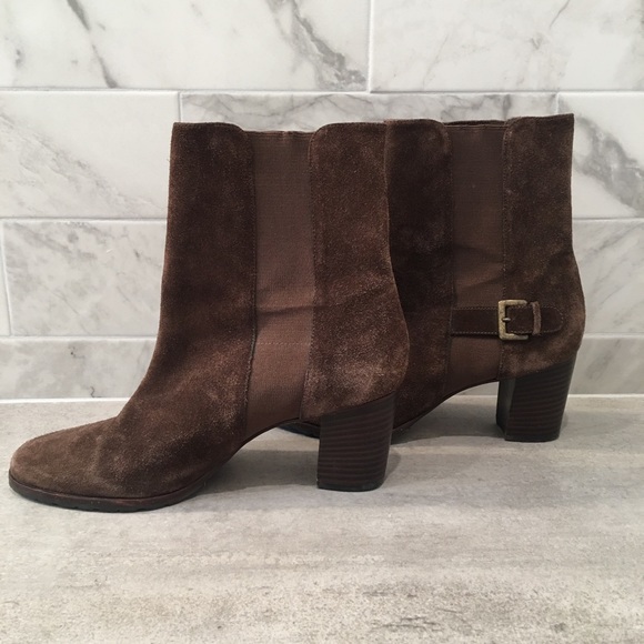 Cole Haan Shoes - Cole Haan Suede Brown Callab Booties Sz 9.5B